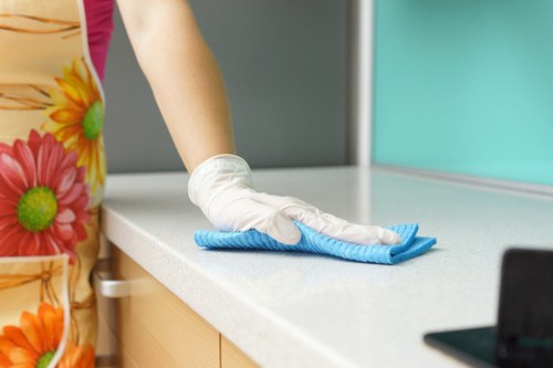Curtain cleaning in a central Westminster apartment with tall windows
