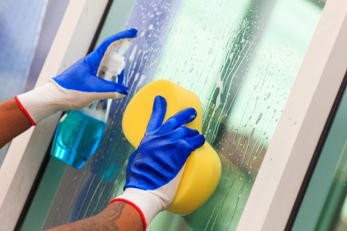Deep cleaning a central London kitchen in Westminster