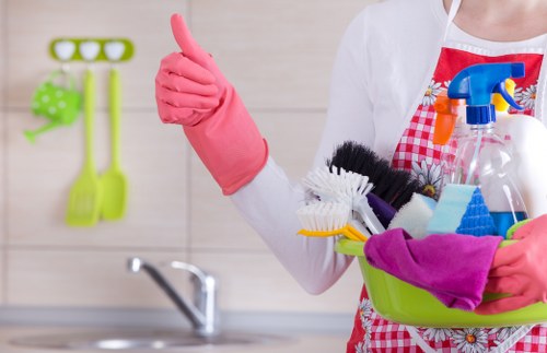 Professional cleaning of bin store and shared access area in Westminster