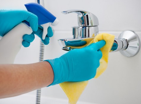 Commercial cleaners working in a Westminster retail or hospitality property