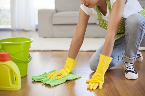 Local cleaners preparing a Westminster property for handover